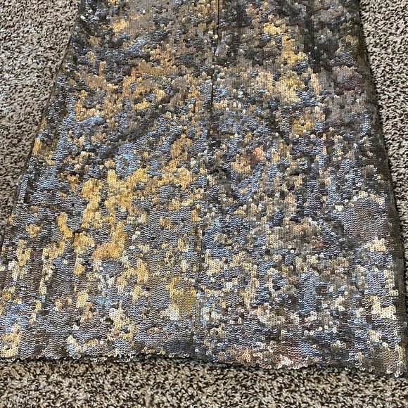 Tory Burch Gold and Silver Sequin Mini Dress - Picture 9 of 9